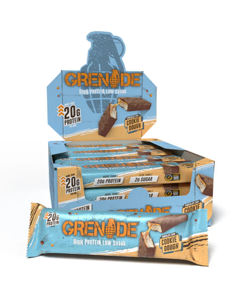 Grenade Chocolate Chip Cookie Dough Protein Bar 12pc