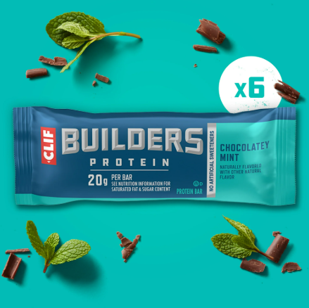 CLIF BUILDERS Protein Chocolate Mint Flavor 6 pack