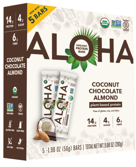ALOHA Protein bar Coconut Chocolate 5 pack