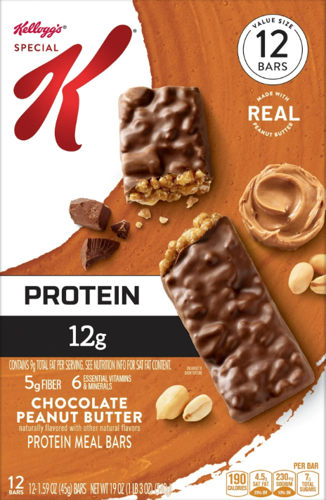 Special K Protein Bar Chewy Chocolate Peanut Butter 12 pack