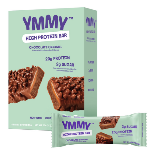 YMMY High Protein Bar Chocolate Caramel 4 pack
