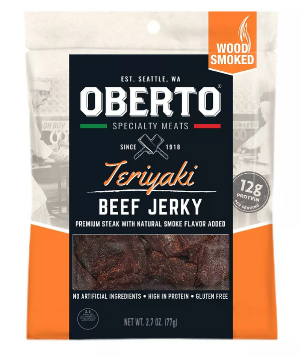 Oberto Teriyaki Beef Jerky 2.7 oz