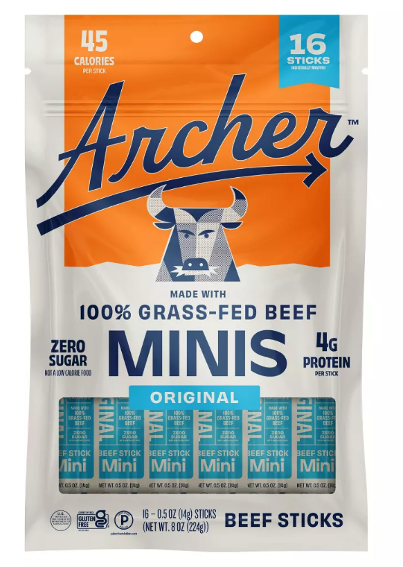 Country Archer Mini Jerky Original Beef Sticks 16 count