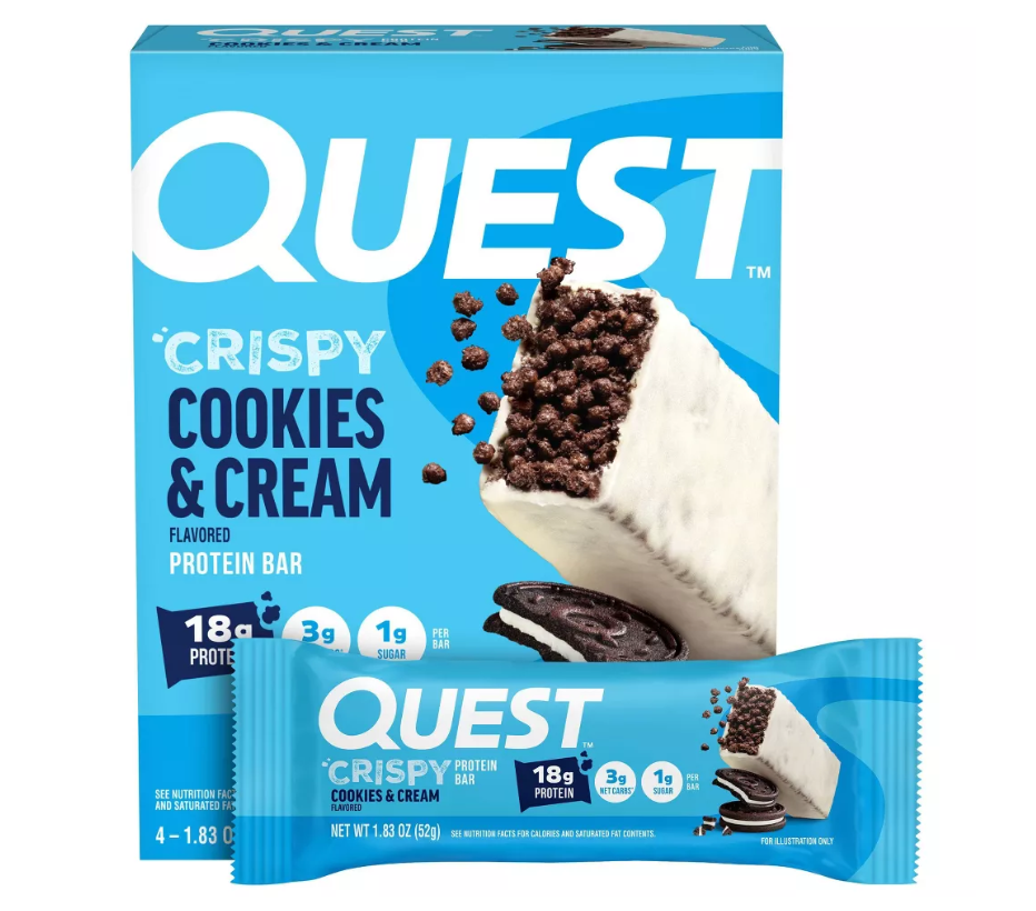 Quest Nutrition  Cookies & Cream Whey Protein Bars 4 pack