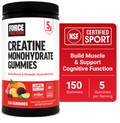 Force Factor Creatine Monohydrate Assorted Fruit Flavors Gummies 5g gummy 150 gummies