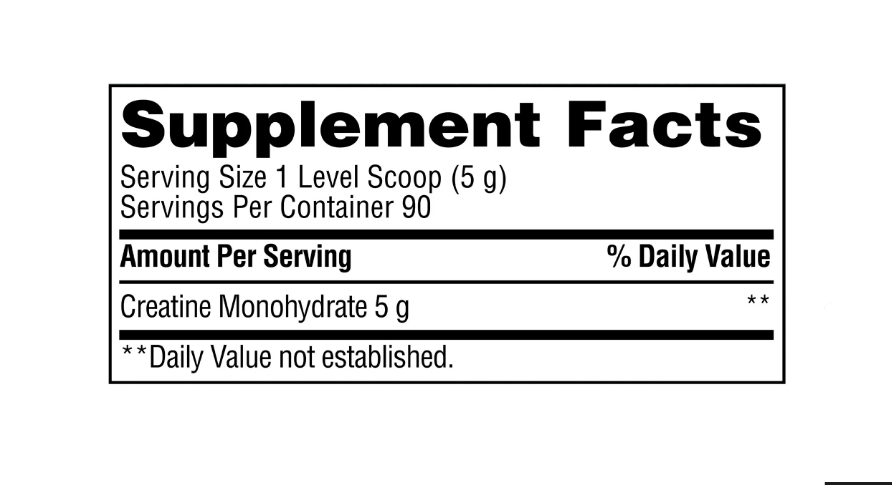 Equate Creatine Monohydrate Mens Unflavored 444g