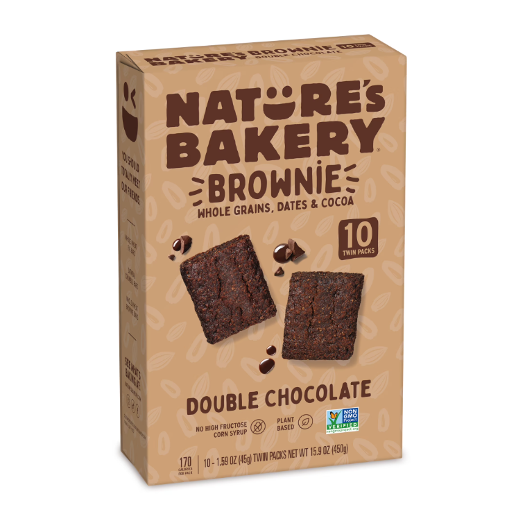Nature's Bakery Double Chocolate Brownie 10 pack
