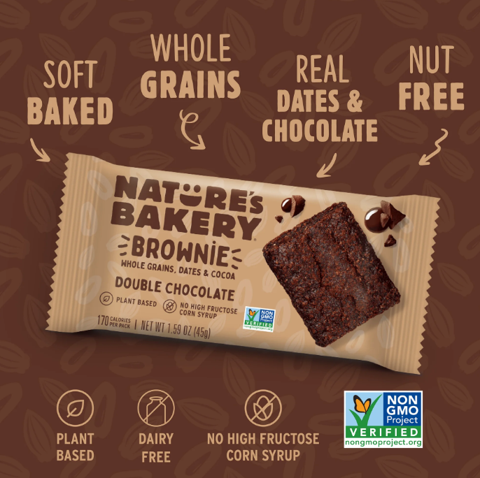 Nature's Bakery Double Chocolate Brownie 10 pack