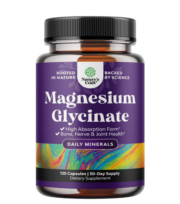 Natures Craft Chelated Magnesium Glycinate 120 count