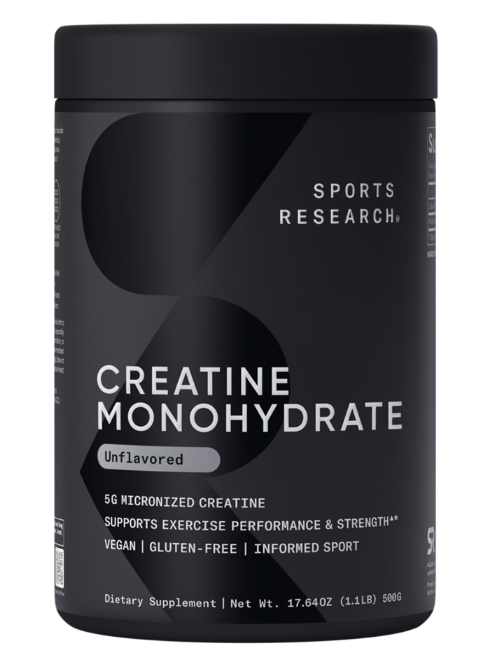 Sports Research Creatine Monohydrate 500g 100 servings