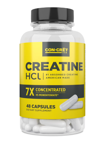 CON-CRET Creatine HCl Capsules 48 count patented
