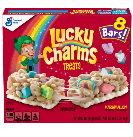 Lucky Charms Cereal Snack Bars 8 count