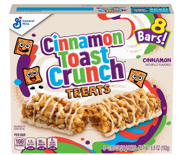 Cinnamon Toast Crunch Cereal Snack Bars 8 count