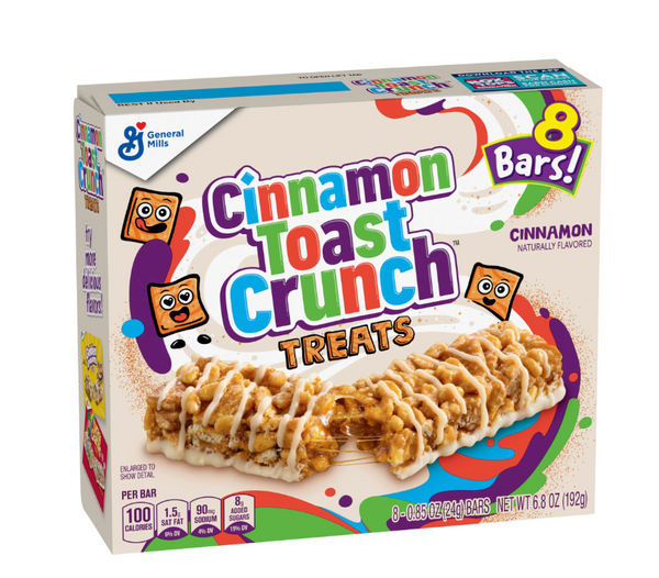 Cinnamon Toast Crunch Cereal Snack Bars 8 count