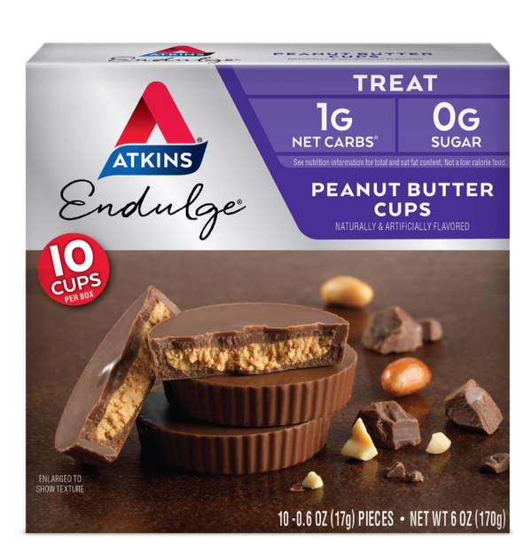Atkins Endulge Treats  Peanut Butter Cups low sugar and carbs 10 count