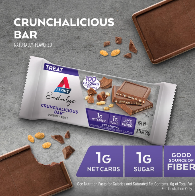 Atkins Endulge Treats Crunchalicious Bar 5 count