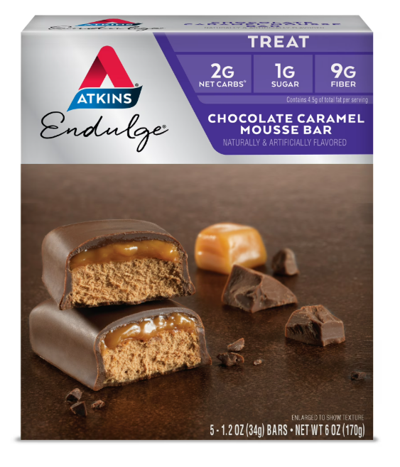 Atkins Endulge Treats Chocolate Caramel Mousse Bar 5 count