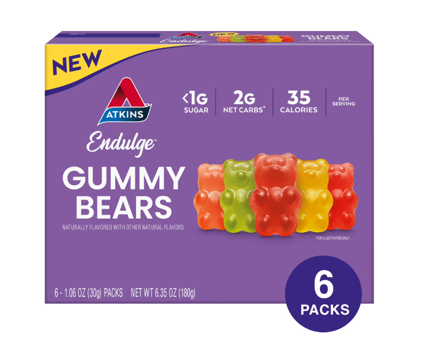 Atkins Endulge Treats Gummy Bears 6 per 5 count