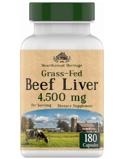 TNVitamins Grass-Fed Beef Liver 180 count