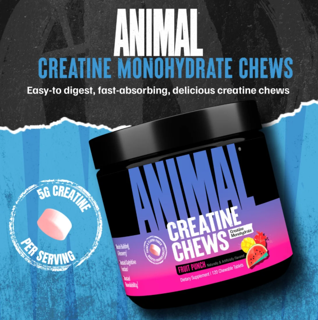 Animal Creatine Chews 5g gummies 30 count