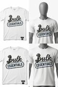 Premium cotton white tee BULKESSENTIALS