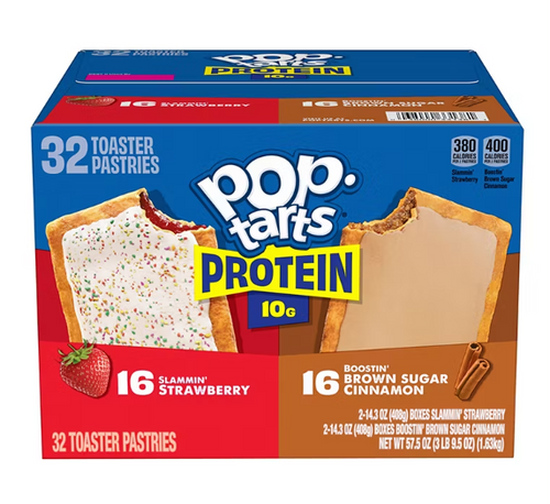 Pop-Tarts Protein Toaster Pastries 32 count