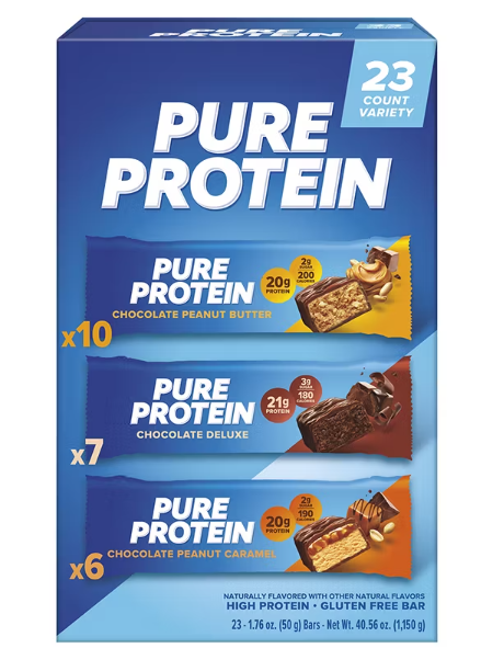 Pure Protein Bars Chocolate Variety 23 count