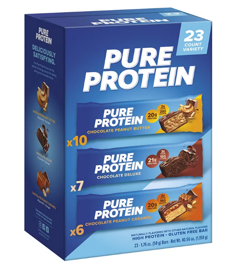 Pure Protein Bars Chocolate Variety 23 count