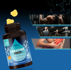 Biobor Creatine Monohydrate Gummies 4g Orange Flavor 60 count