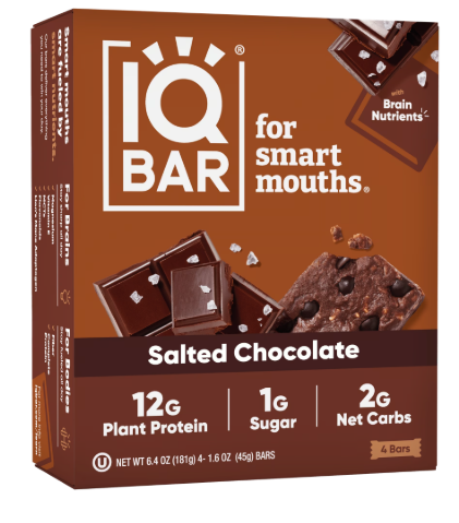 IQBAR Salted Chocolate Protein Bars 4 pc