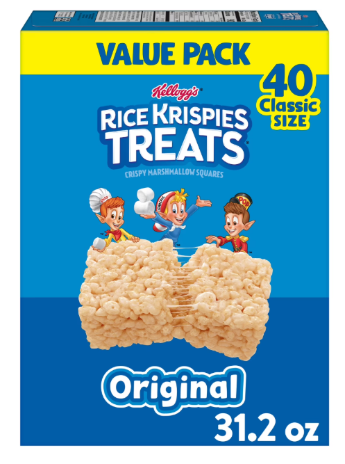 Rice Krispies Treats Original Chewy Crispy Marshmallow Squares 40 pack