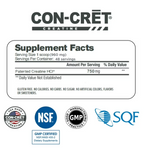 CON-CRET Patented Creatine HCl Lemon Lime Powder 48 servings