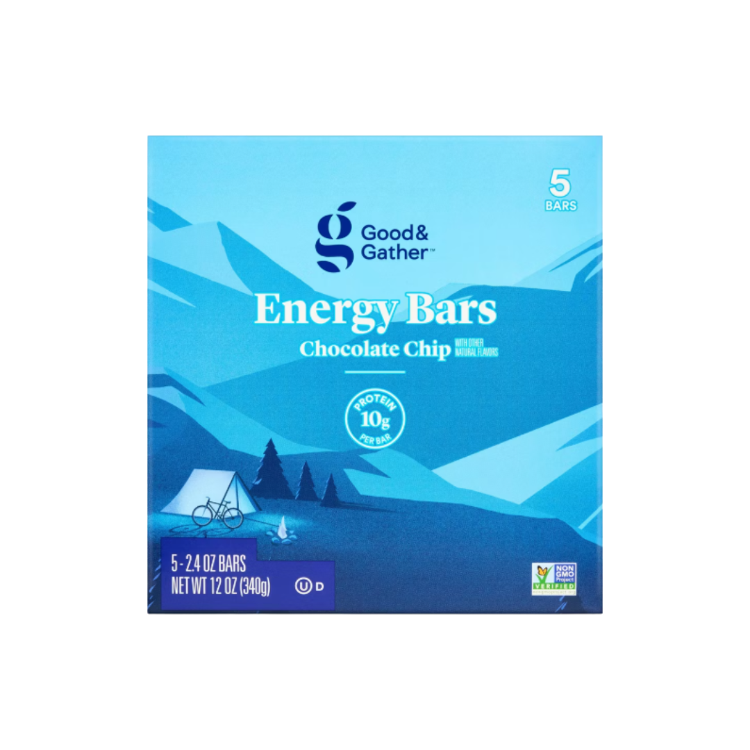 Good & Gather Energy Bar Chocolate Chip 5 pc