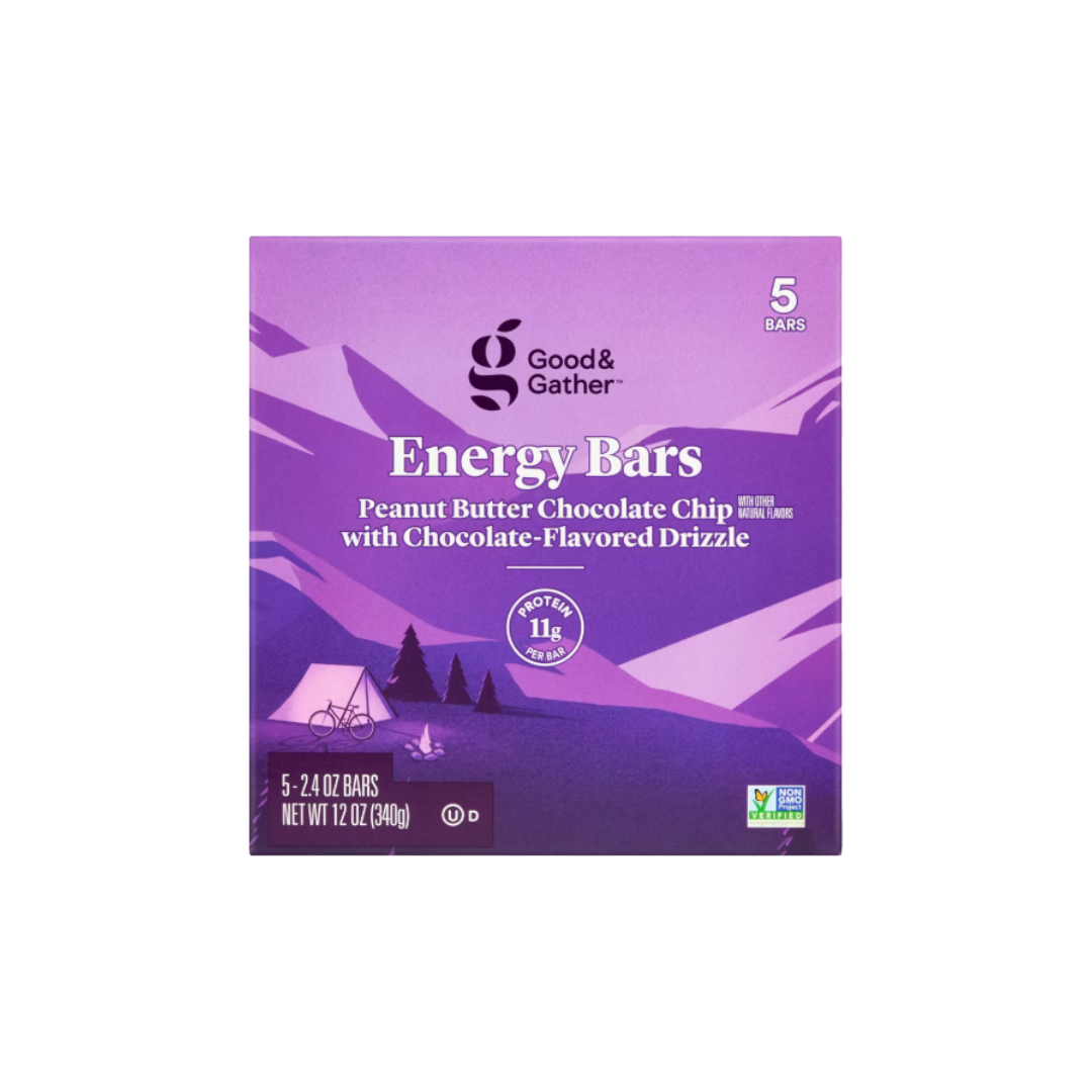 Good & Gather Energy Bar Chocolate Chip 5 pc