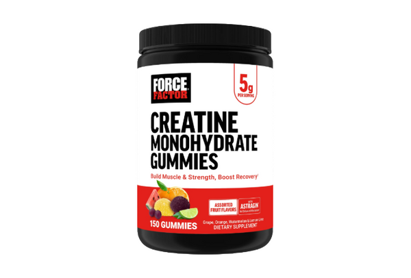Force Factor Creatine Monohydrate Assorted Fruit Flavors Gummies 5g gummy 150 gummies