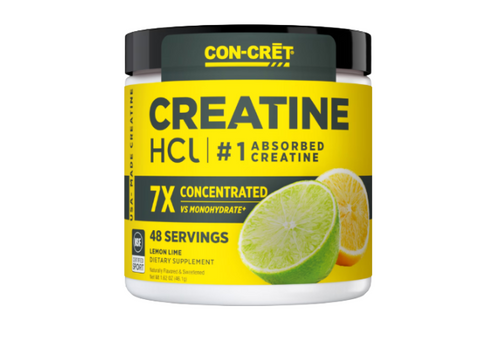 CON-CRET Patented Creatine HCl Lemon Lime Powder 48 servings